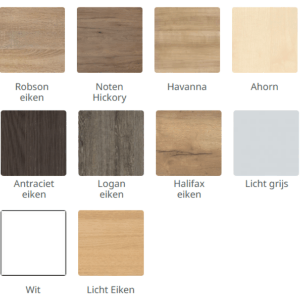 _ellips vergadertafel bladkleuren