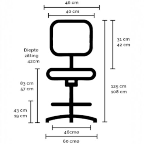 Boss Werkstoel 1 | Kantoormeubelen Nederland