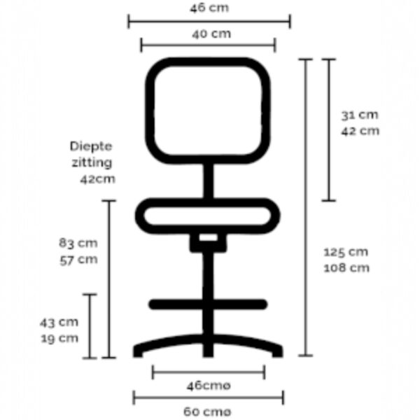 BOSS Werkstoel Hoog - Afbeelding 6