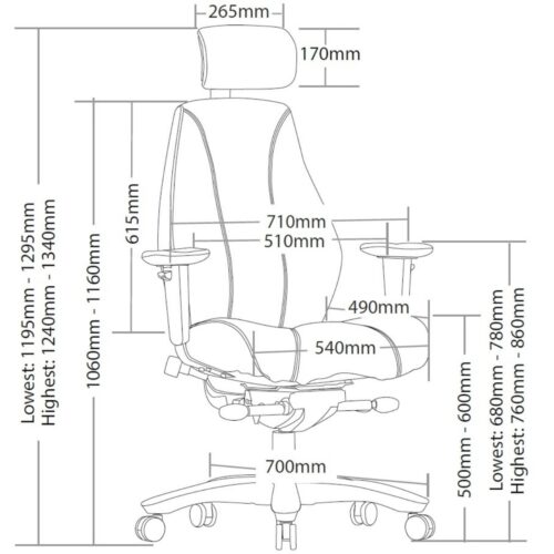 Heavy Duty Afmetingen 1 | Kantoormeubelen Nederland