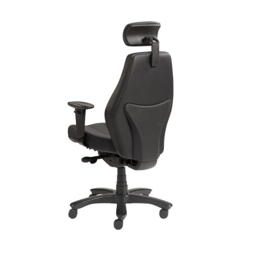 Heavy Duty Bureaustoel Leer 2 | Kantoormeubelen Nederland