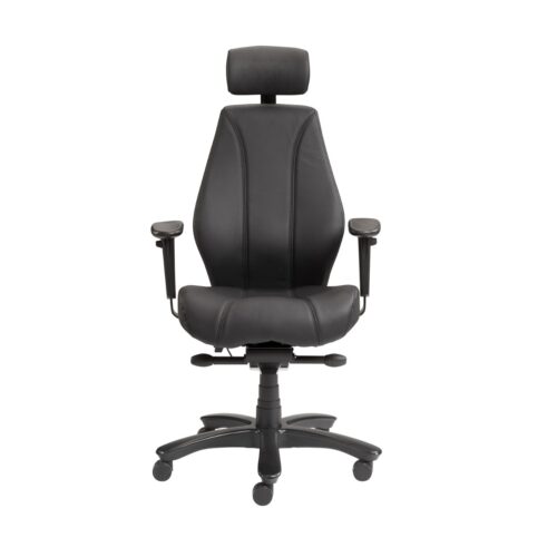 Heavy Duty Bureaustoel Leer 4 | Kantoormeubelen Nederland