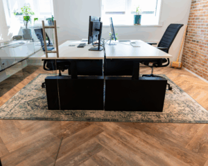 duo bureau met wangen | Kantoormeubelen Nederland