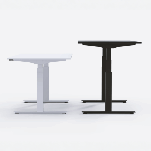 Eurodesk smartline zit_sta bureau wit en wart