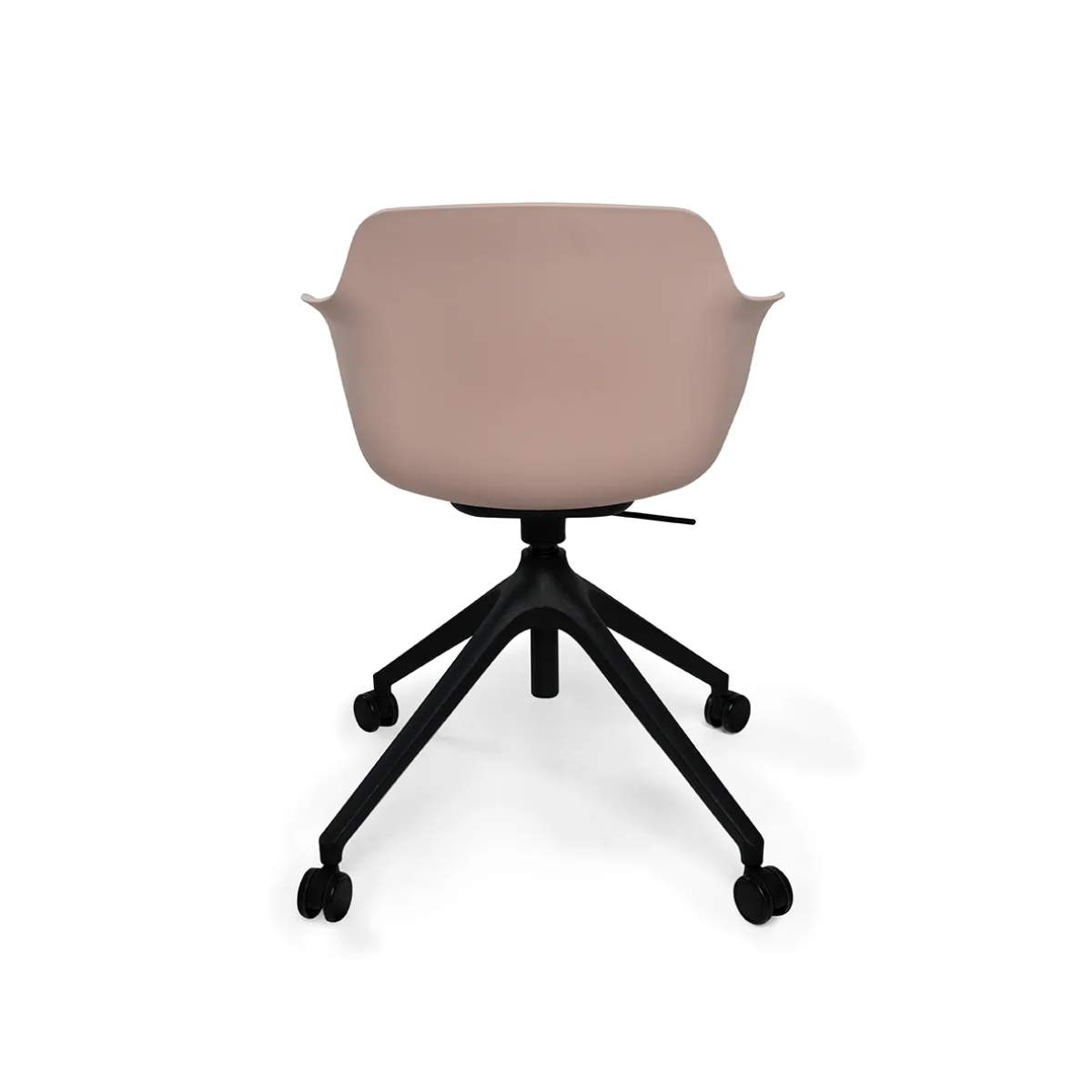 Loria vergadertsoel roze achterkant