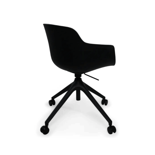 Loria zwart vergadertsoel achterzij