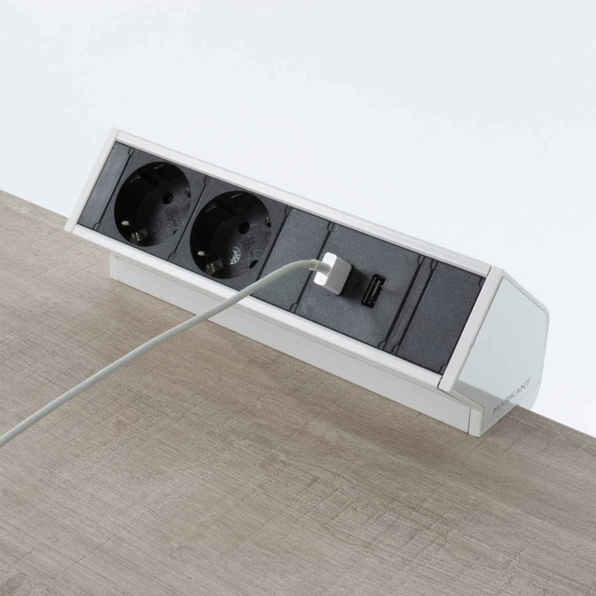 Media Hub opbouw powerdock wit