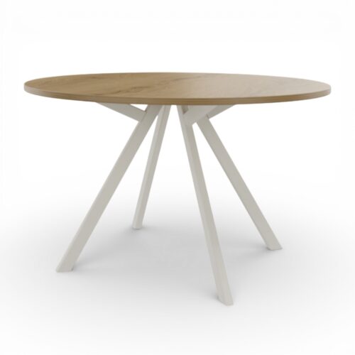 Bridge vergadertafel rond rechthoekige poot