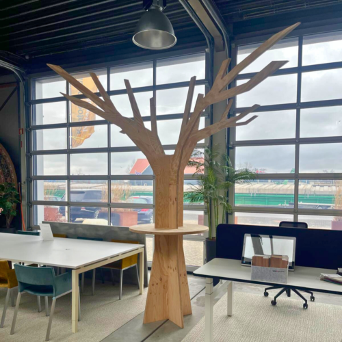 MeetTree plywood maatwerk boom | Kantoormeubelen Nederland