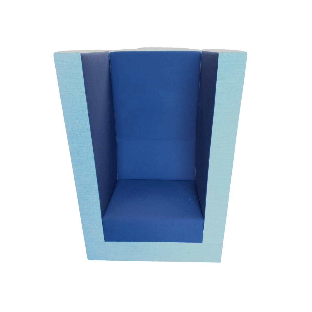 Gebruikte Casala Bricks akoestische fauteuil blauw-lichtblauw
