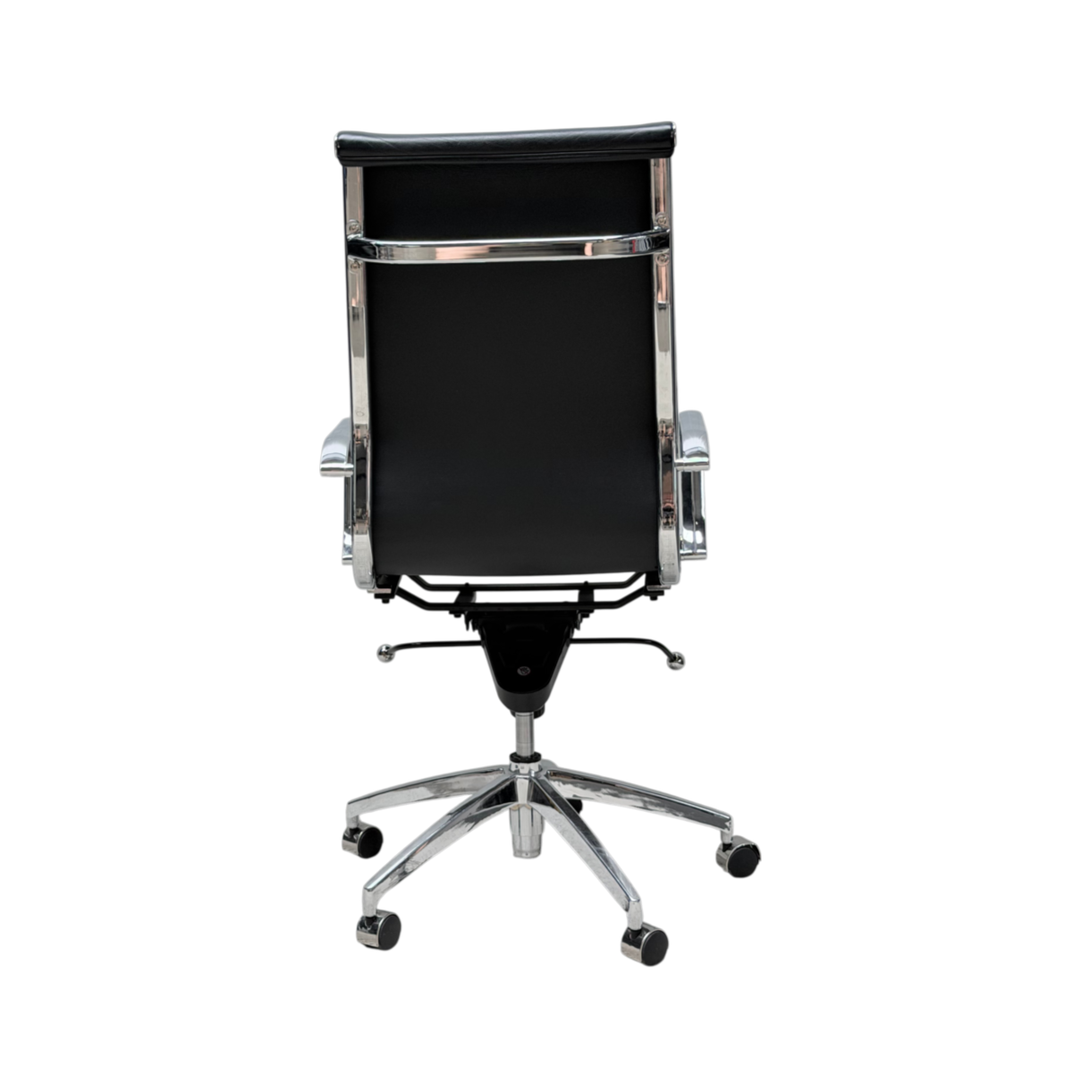 Leren Bureau- / Vergaderstoel Hoge Rug - Afbeelding 3