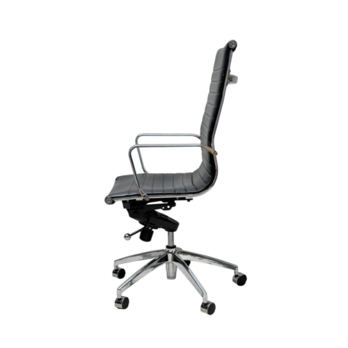 Leren Bureau- / Vergaderstoel Hoge Rug - Afbeelding 4