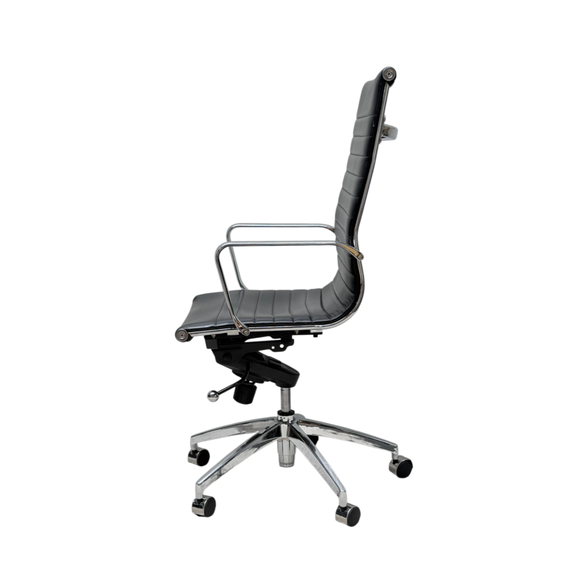 Leren Bureau- / Vergaderstoel Hoge Rug - Afbeelding 4